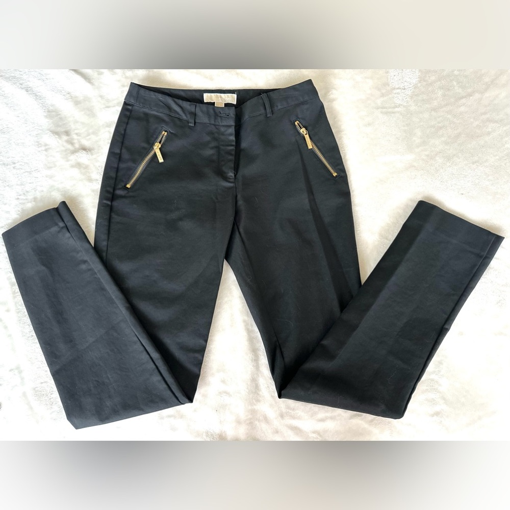 Michael Kors Black Tapered Leg Pants